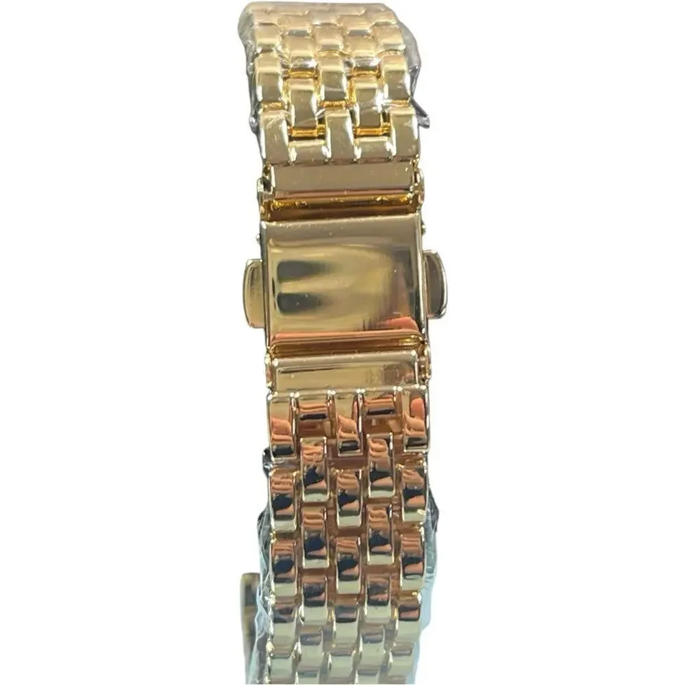 Luxury Gold Plated Zircon Square Quartz Watch
